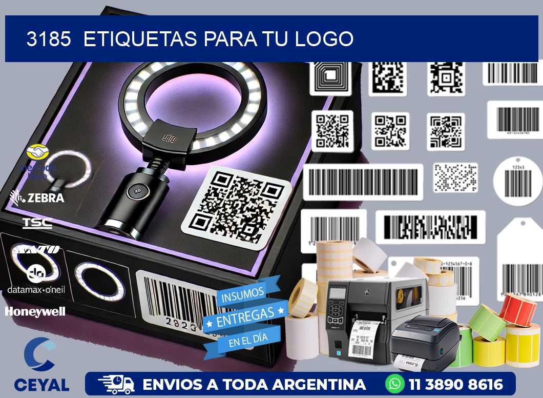 3185  ETIQUETAS PARA TU LOGO