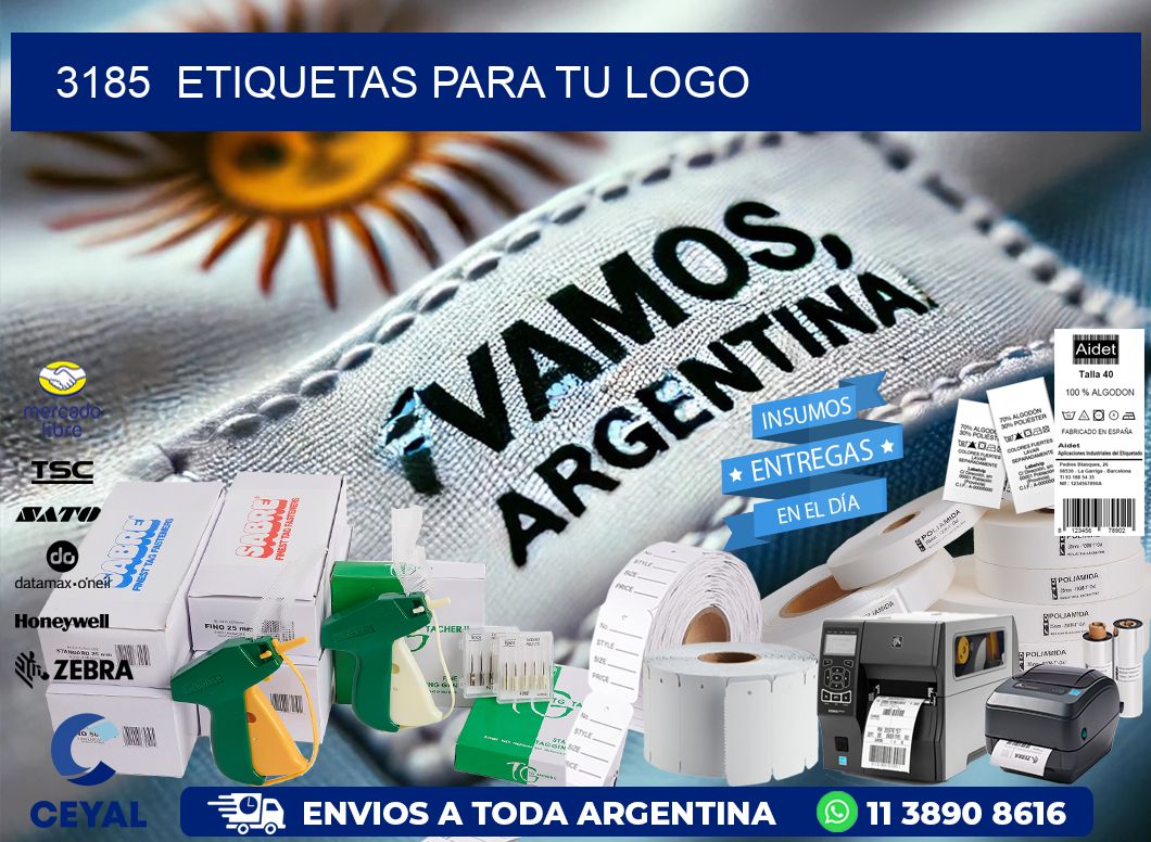 3185  ETIQUETAS PARA TU LOGO