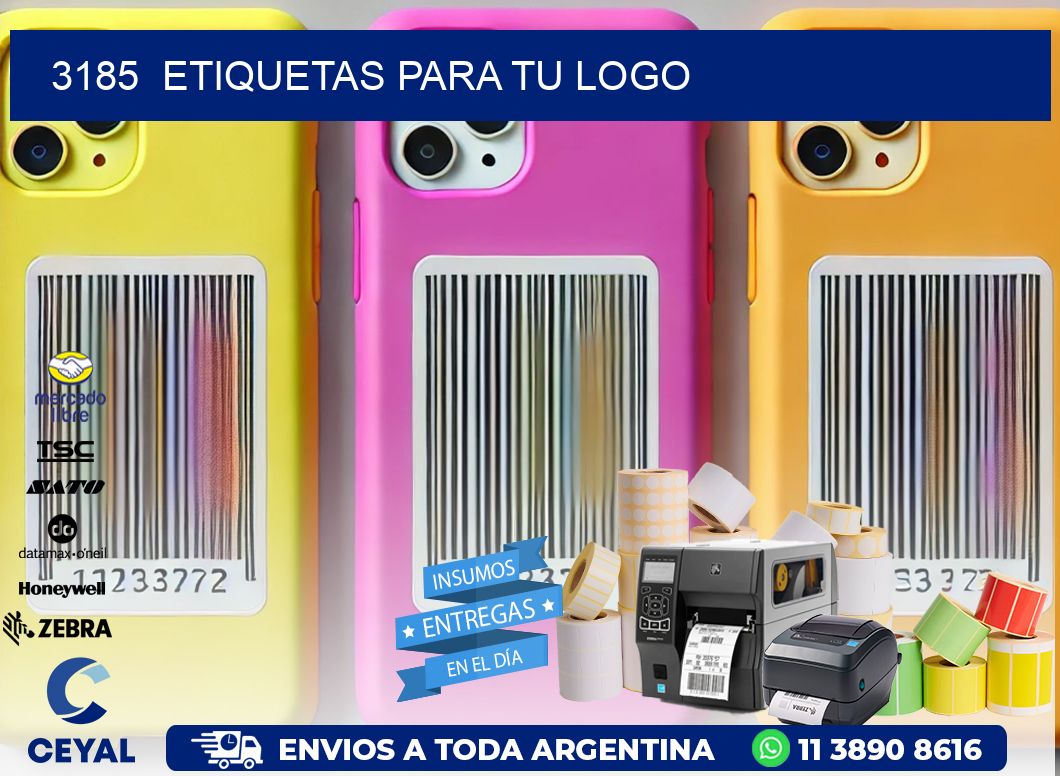 3185  ETIQUETAS PARA TU LOGO