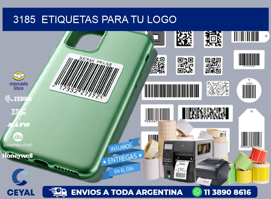 3185  ETIQUETAS PARA TU LOGO