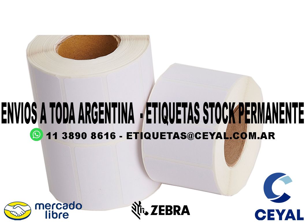 500 ETIQUETAS PAPEL 51 x 68