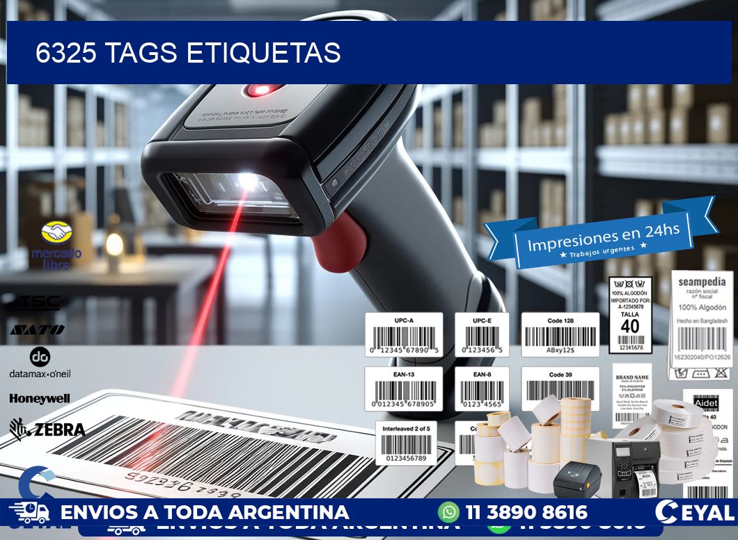 6325 TAGS ETIQUETAS