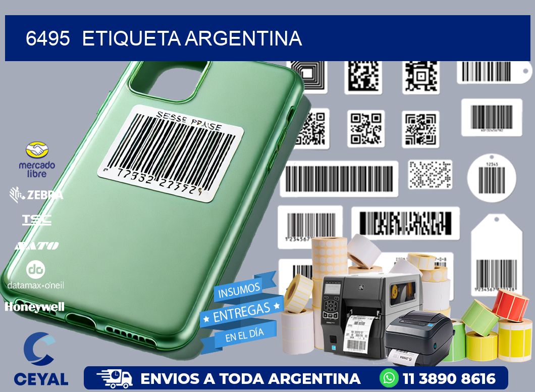 6495  ETIQUETA ARGENTINA