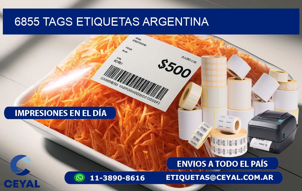 6855 TAGS ETIQUETAS ARGENTINA