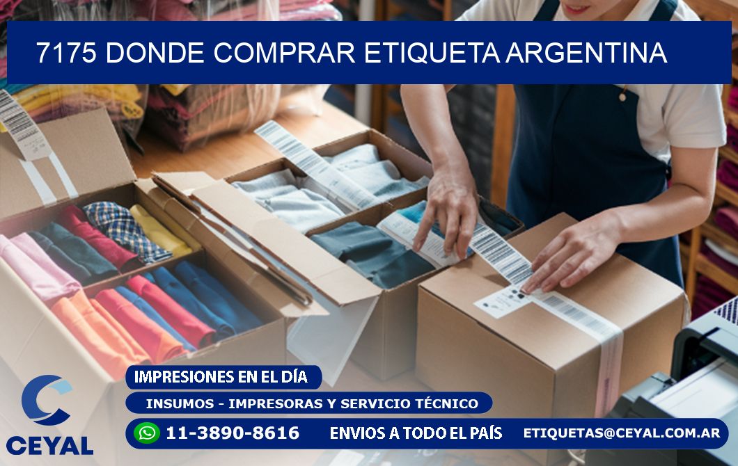 7175 DONDE COMPRAR ETIQUETA ARGENTINA