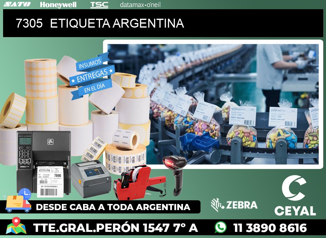 7305  ETIQUETA ARGENTINA