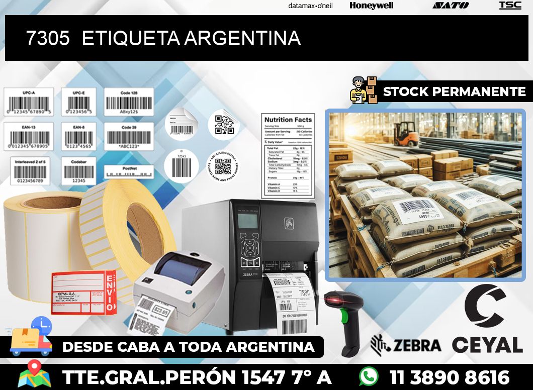 7305  ETIQUETA ARGENTINA