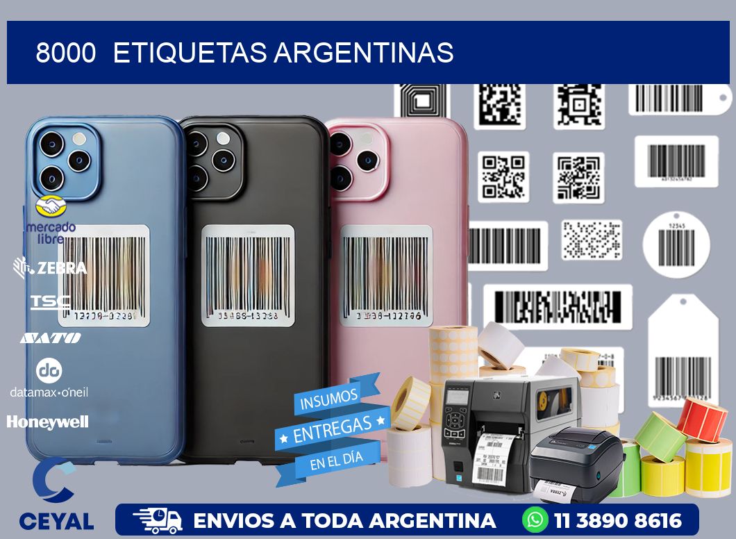 8000  ETIQUETAS ARGENTINAS