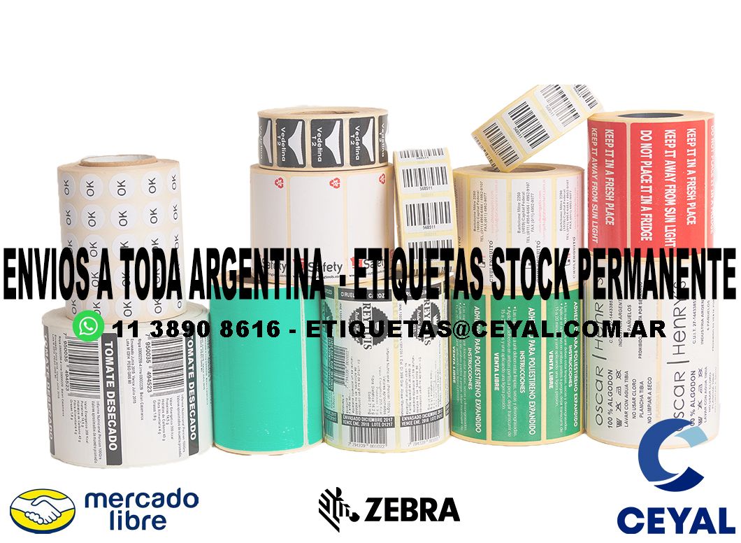 900 ETIQUETAS PAPEL 49 x 89 ENVIOS ARGENTINA