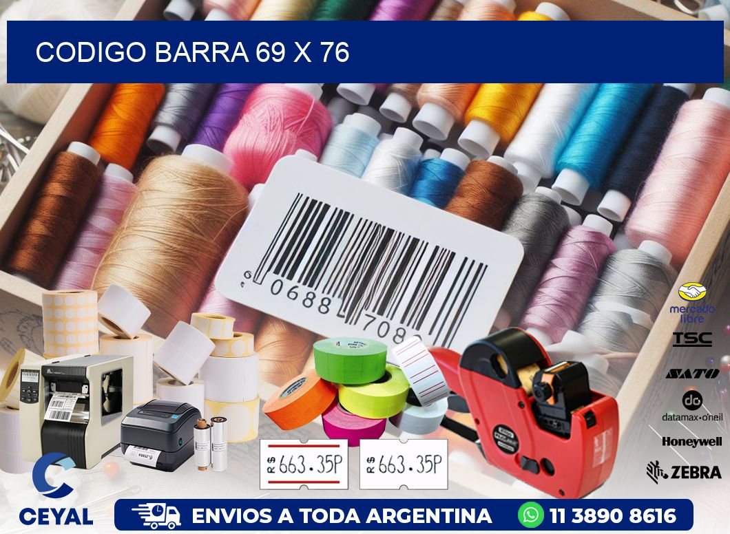 CODIGO BARRA 69 x 76