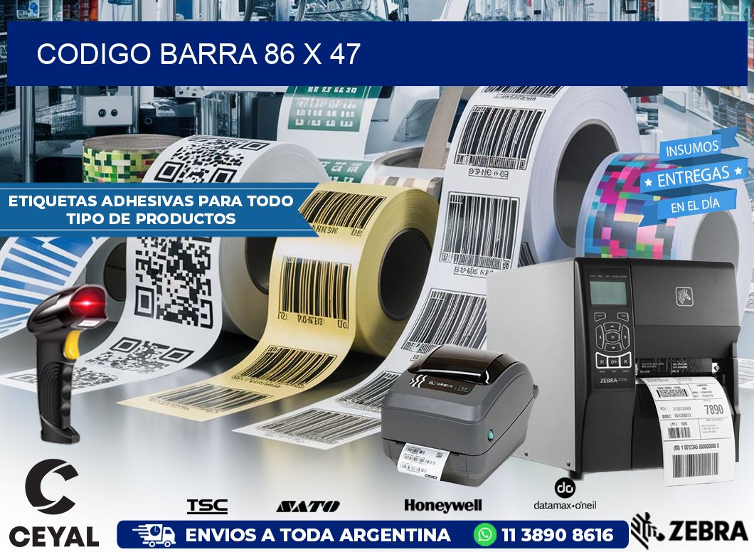CODIGO BARRA 86 x 47