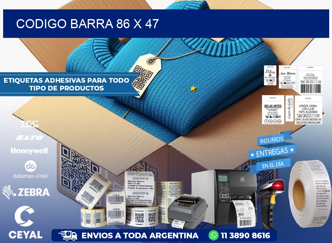CODIGO BARRA 86 x 47