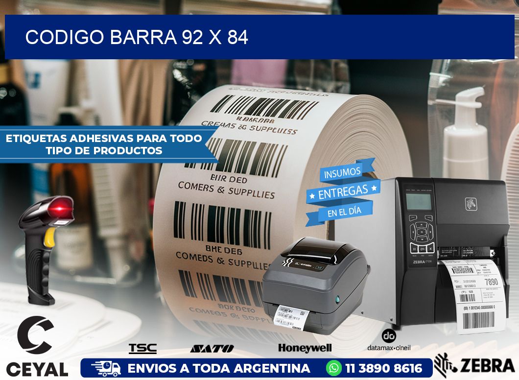 CODIGO BARRA 92 x 84