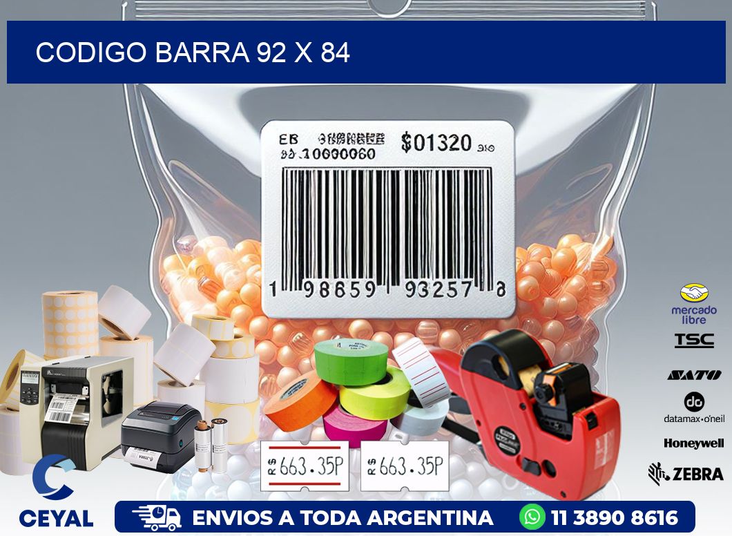 CODIGO BARRA 92 x 84