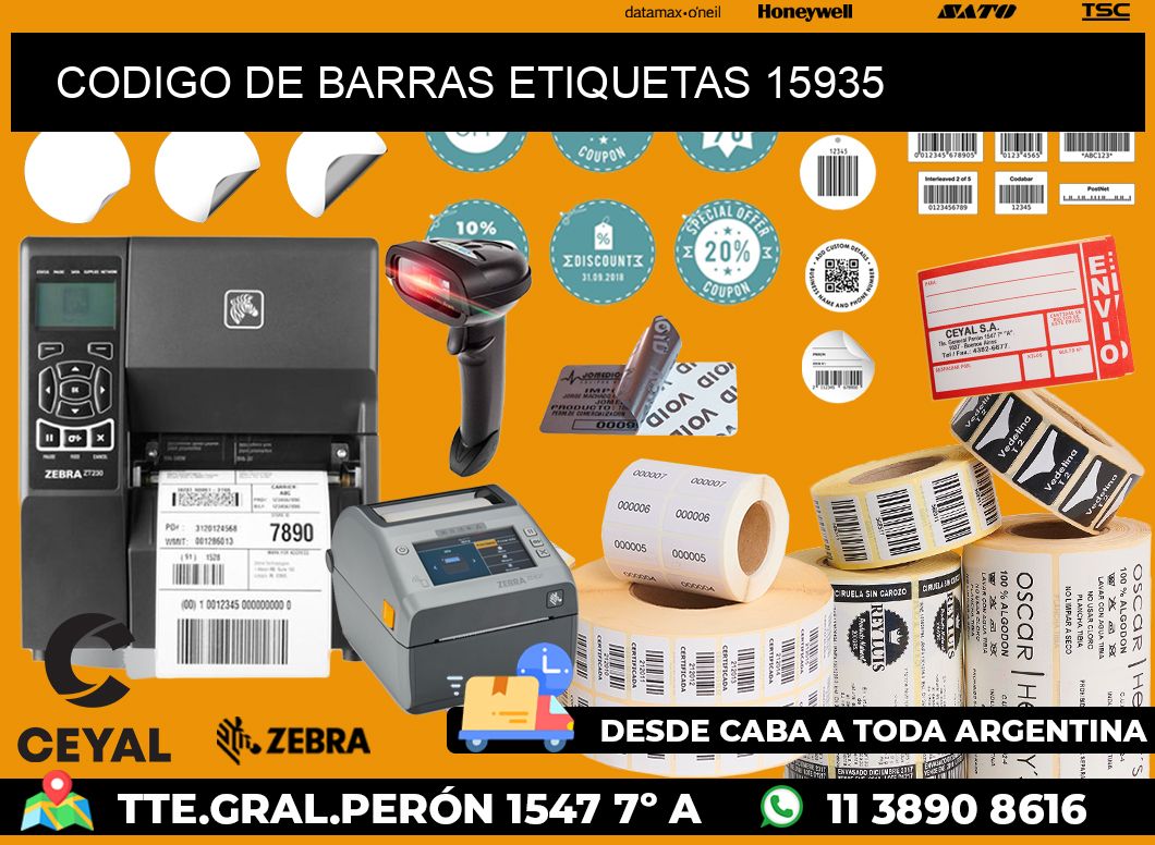 CODIGO DE BARRAS ETIQUETAS 15935