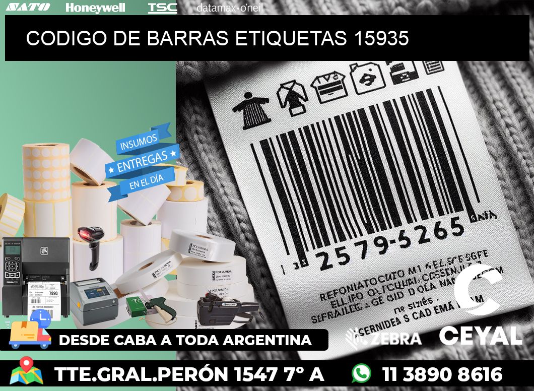 CODIGO DE BARRAS ETIQUETAS 15935