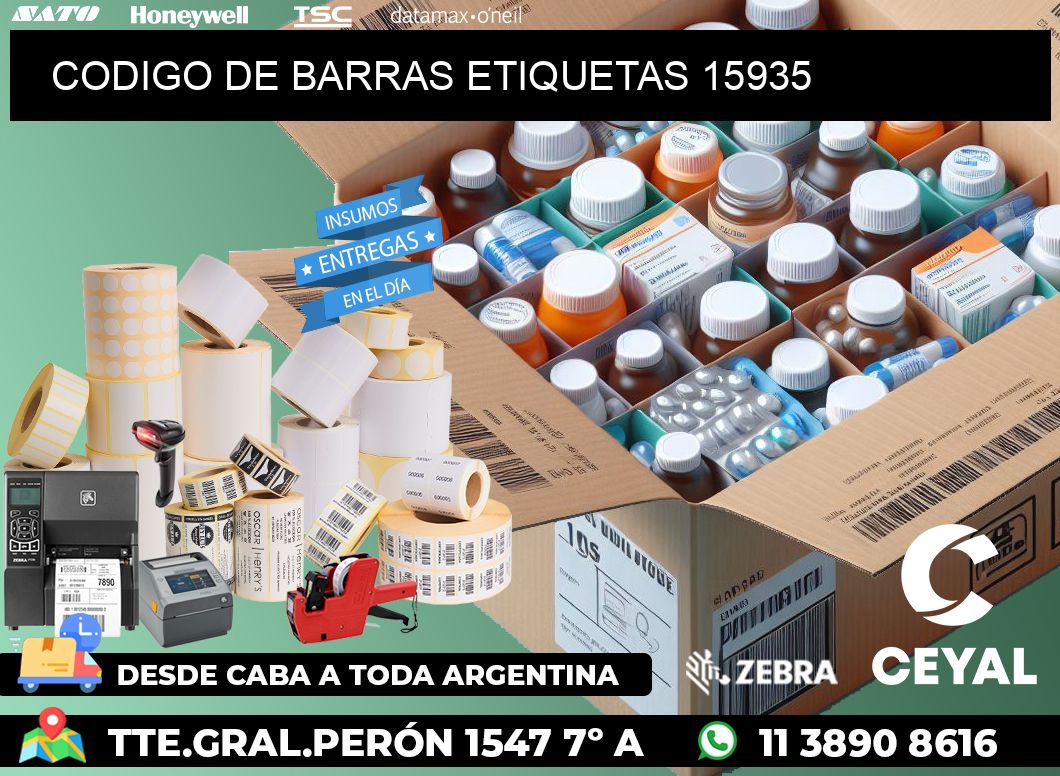 CODIGO DE BARRAS ETIQUETAS 15935