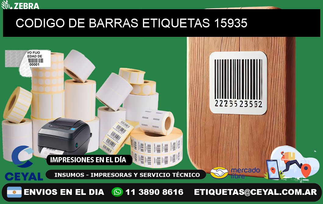 CODIGO DE BARRAS ETIQUETAS 15935