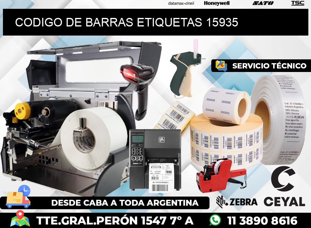 CODIGO DE BARRAS ETIQUETAS 15935