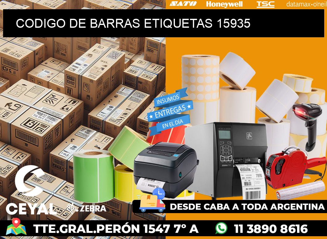 CODIGO DE BARRAS ETIQUETAS 15935