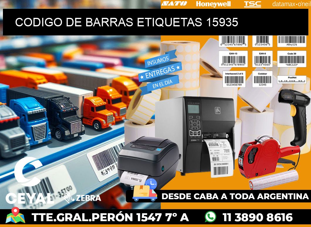 CODIGO DE BARRAS ETIQUETAS 15935