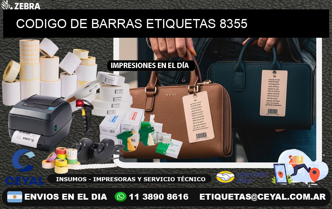 CODIGO DE BARRAS ETIQUETAS 8355