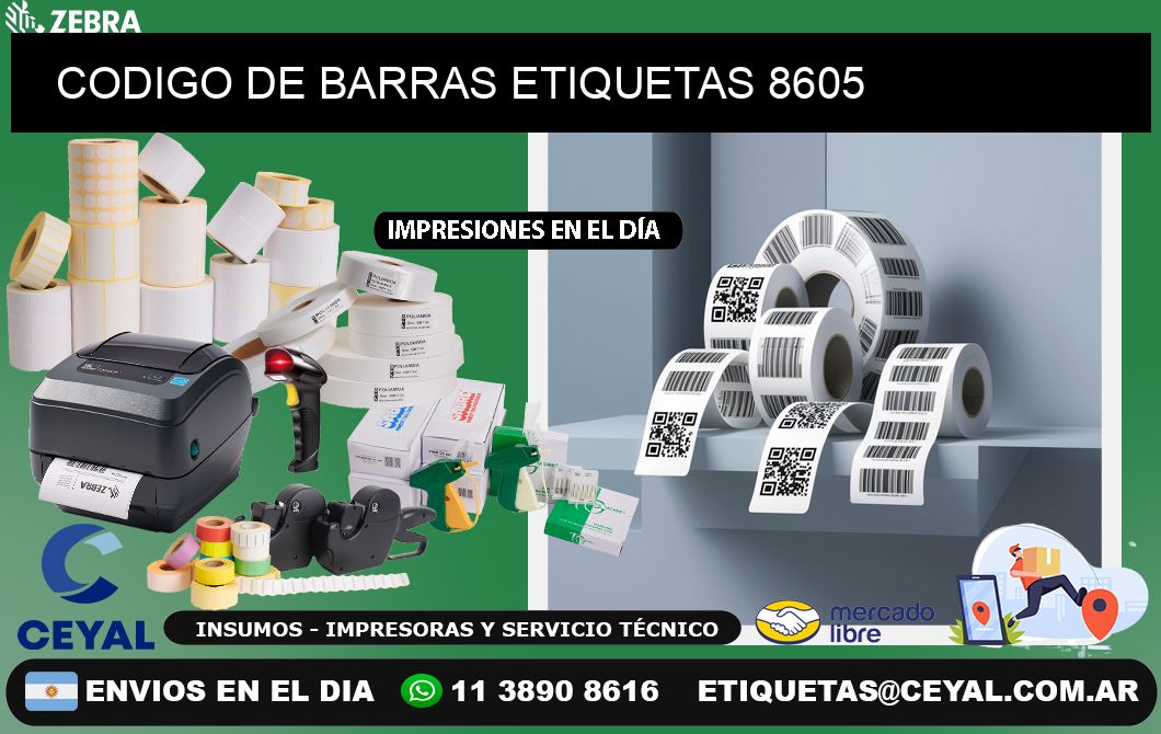 CODIGO DE BARRAS ETIQUETAS 8605