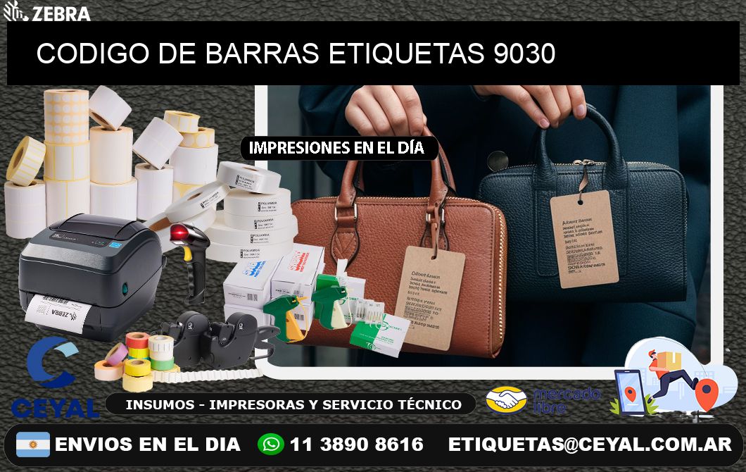 CODIGO DE BARRAS ETIQUETAS 9030
