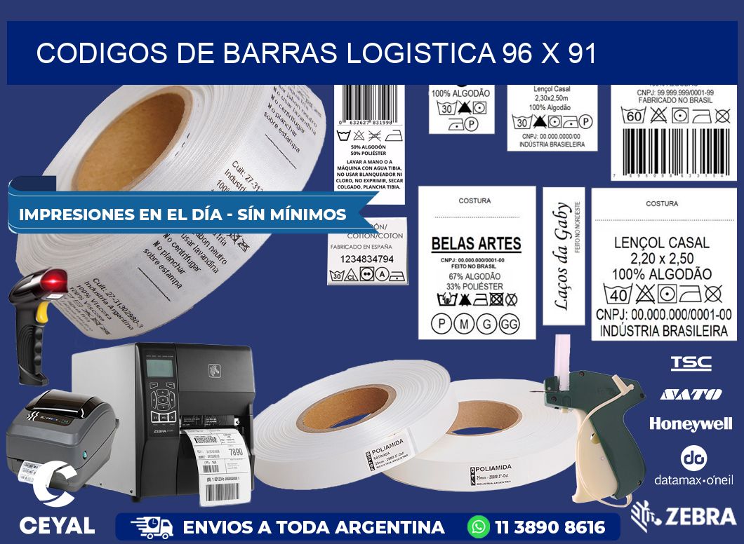 CODIGOS DE BARRAS LOGISTICA 96 x 91