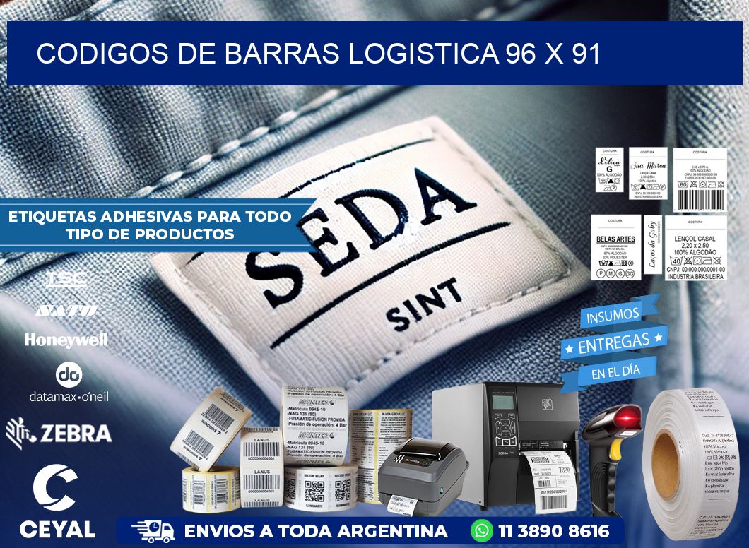 CODIGOS DE BARRAS LOGISTICA 96 x 91