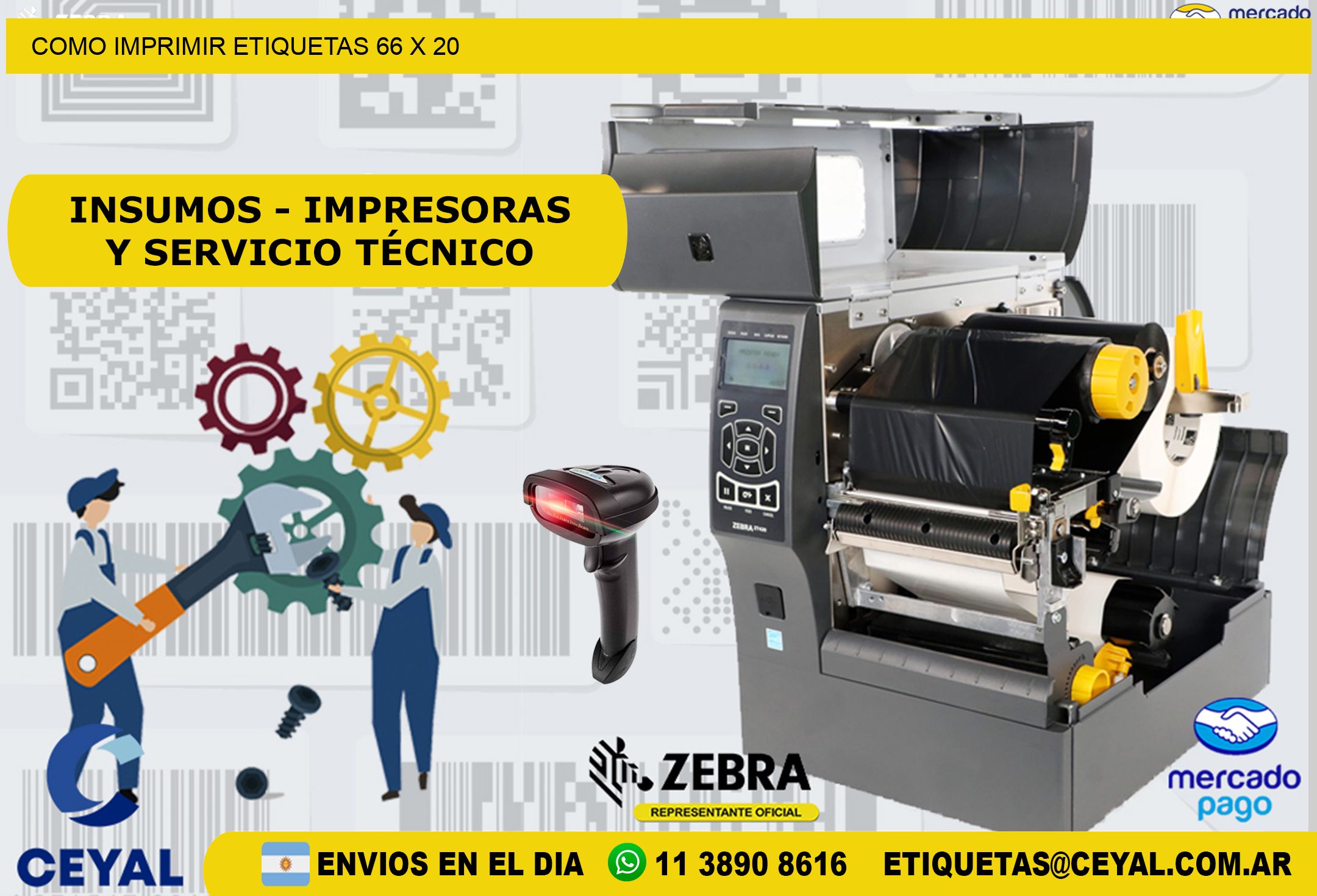 COMO IMPRIMIR ETIQUETAS 66 x 20