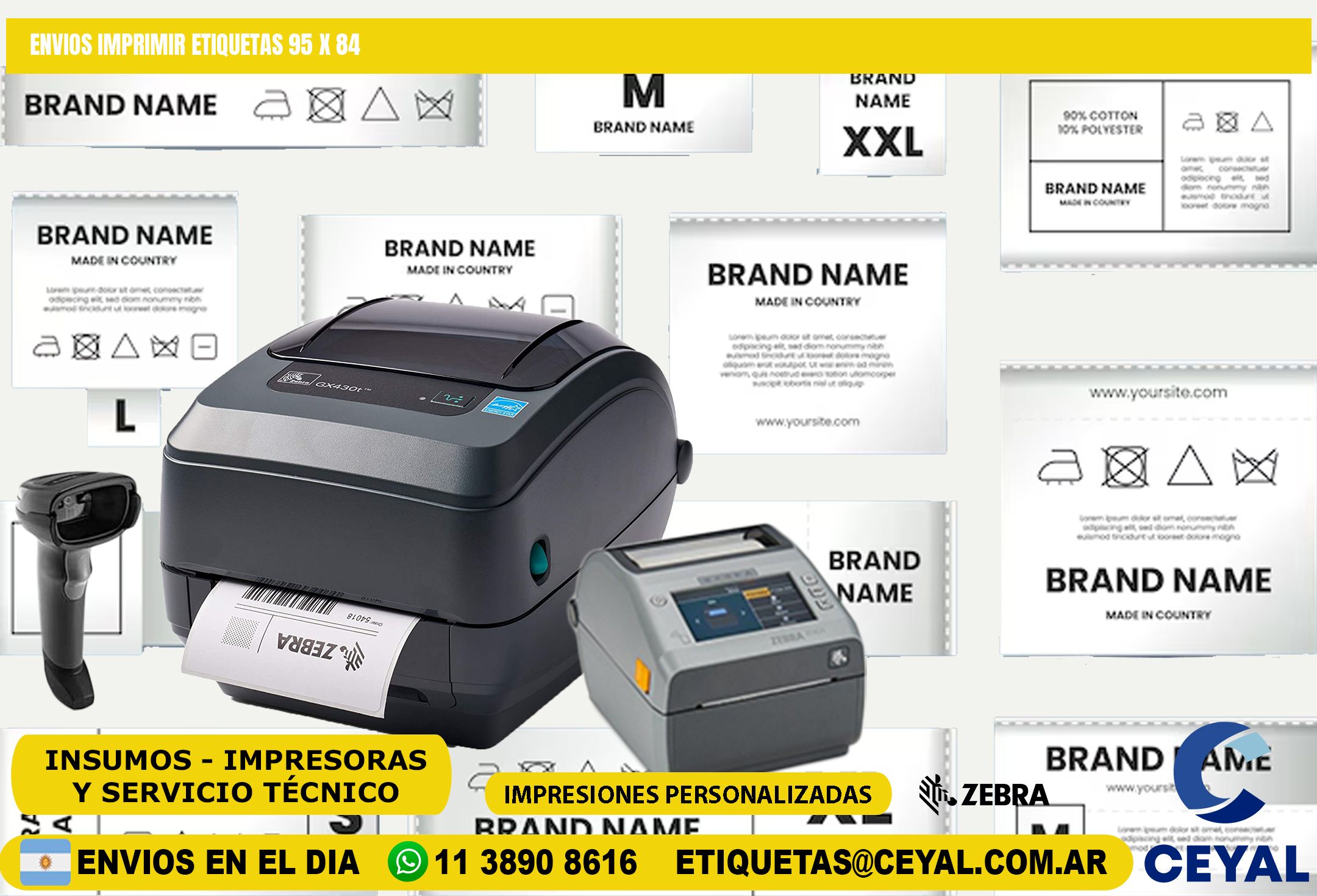 ENVIOS IMPRIMIR ETIQUETAS 95 x 84