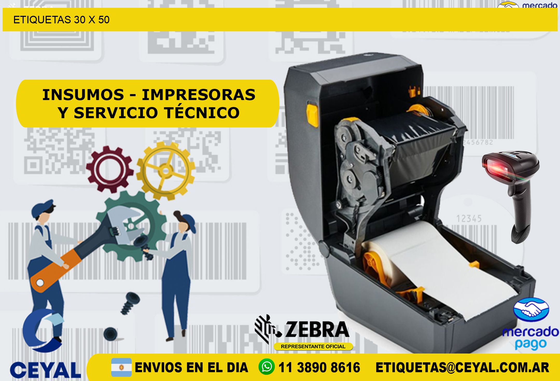 ETIQUETAS 30 x 50