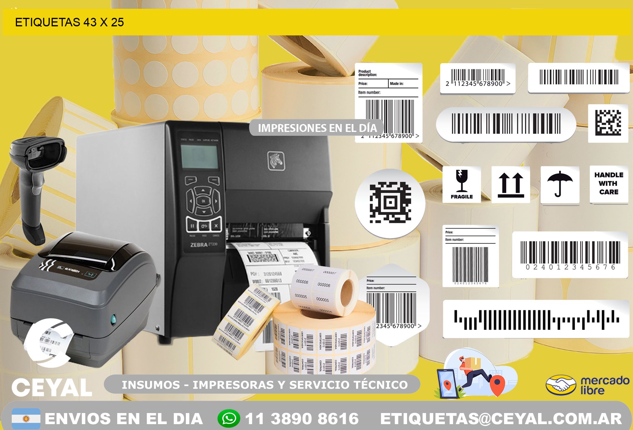 ETIQUETAS 43 x 25