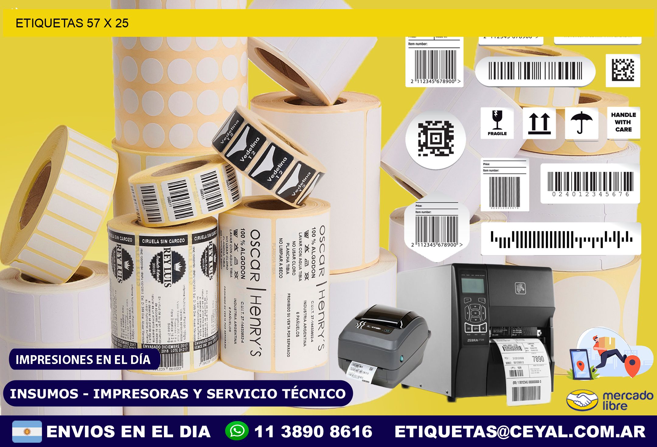 ETIQUETAS 57 x 25