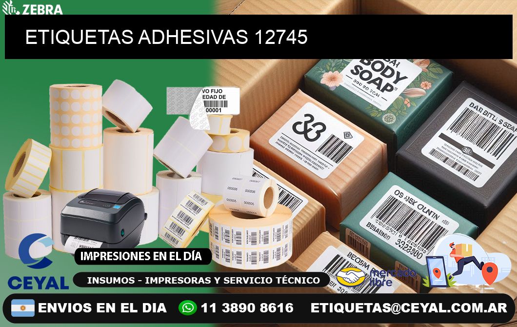 ETIQUETAS ADHESIVAS 12745
