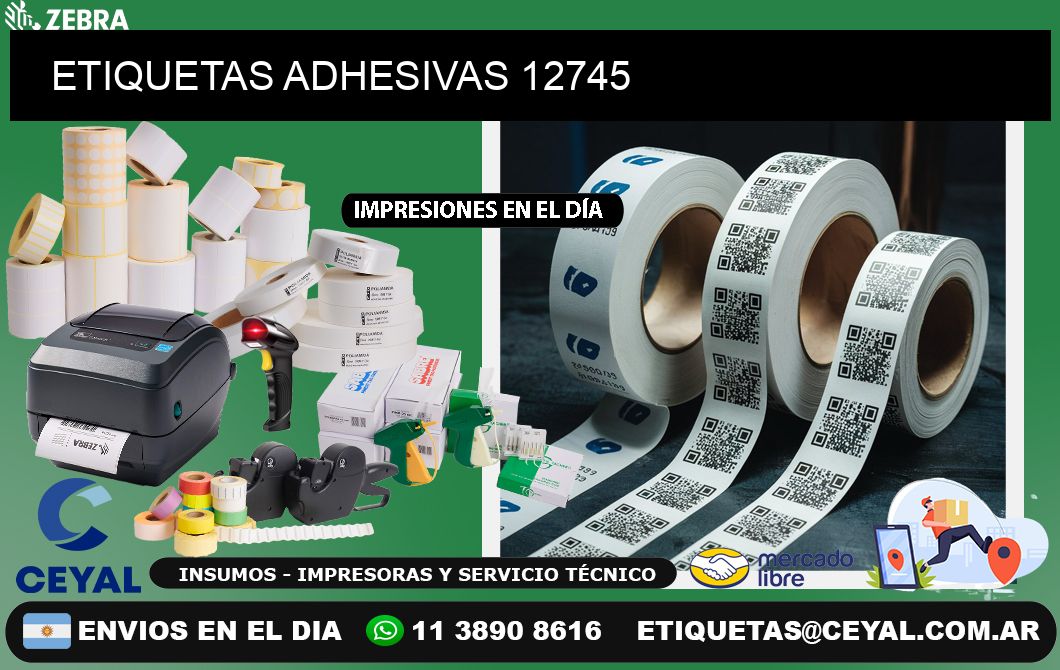 ETIQUETAS ADHESIVAS 12745