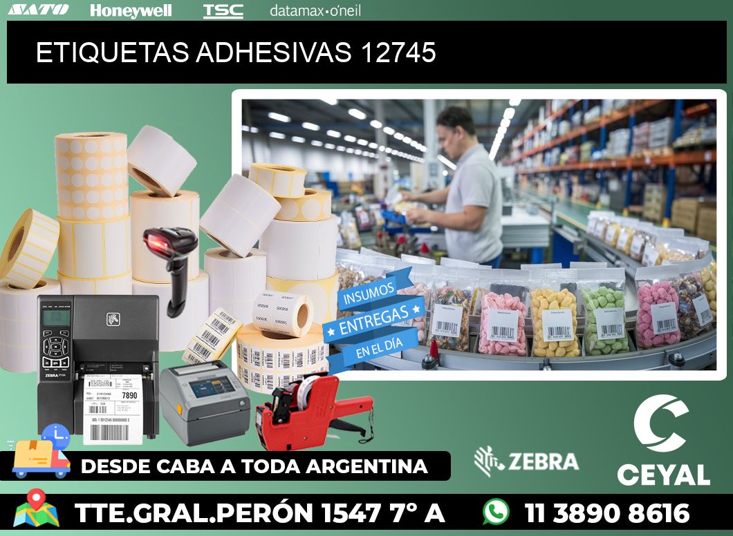 ETIQUETAS ADHESIVAS 12745