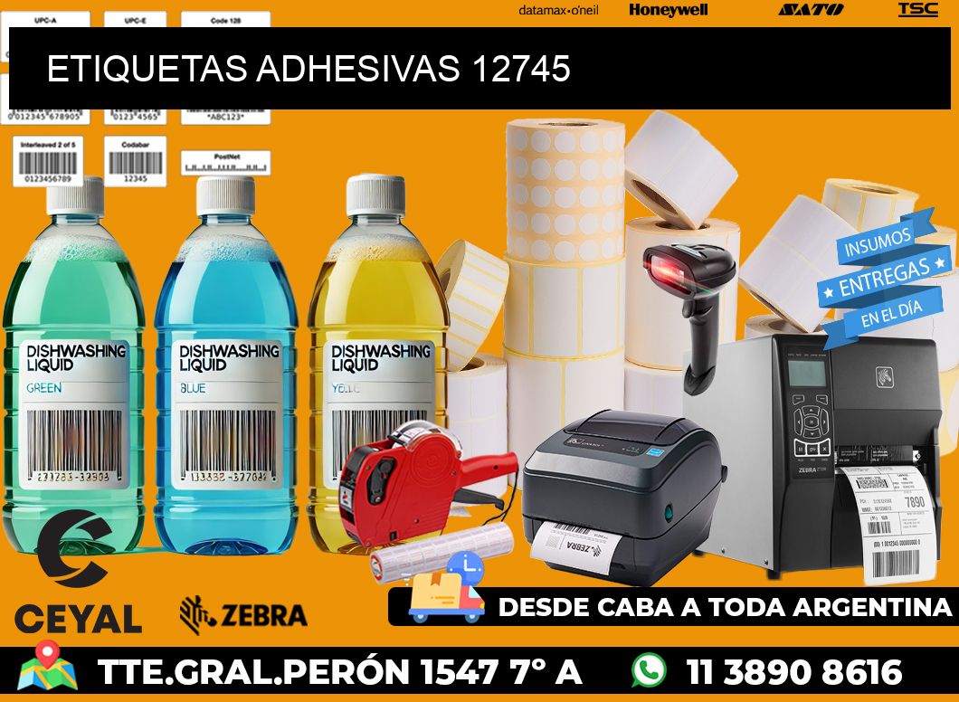 ETIQUETAS ADHESIVAS 12745