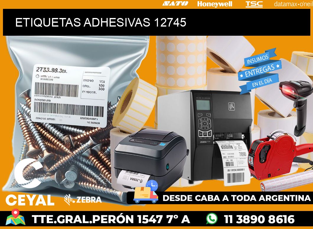ETIQUETAS ADHESIVAS 12745