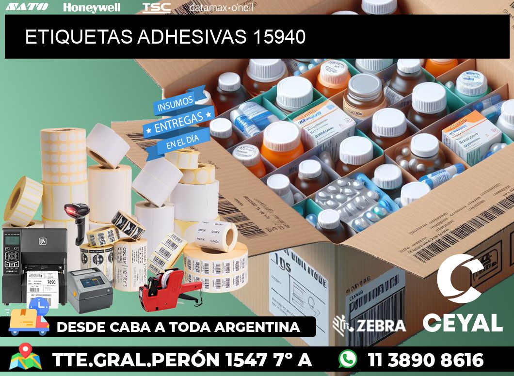 ETIQUETAS ADHESIVAS 15940