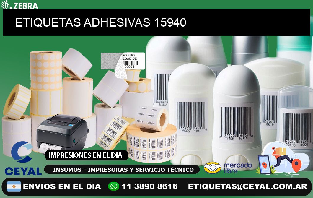 ETIQUETAS ADHESIVAS 15940