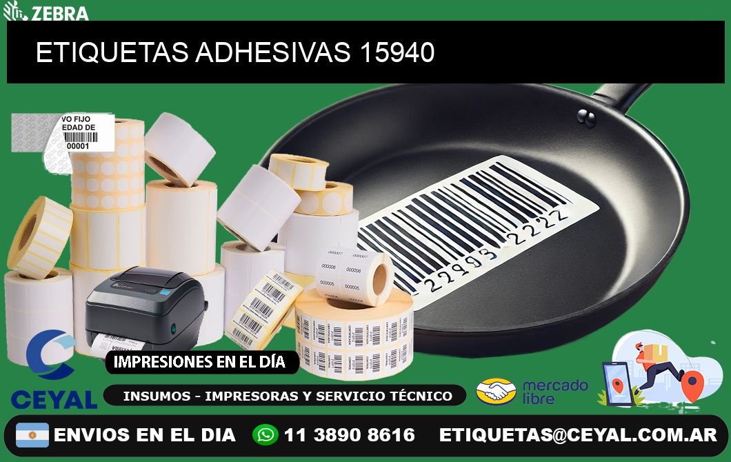 ETIQUETAS ADHESIVAS 15940