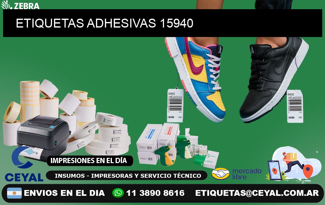 ETIQUETAS ADHESIVAS 15940
