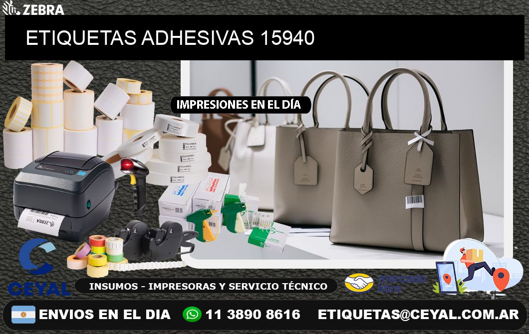 ETIQUETAS ADHESIVAS 15940