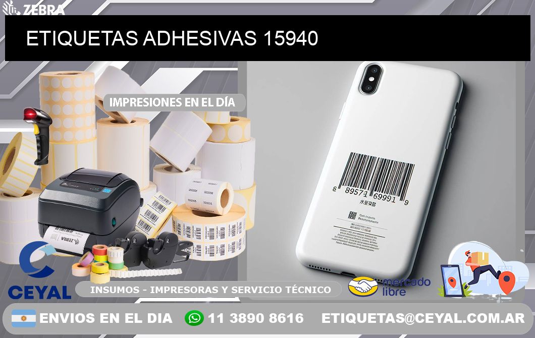 ETIQUETAS ADHESIVAS 15940