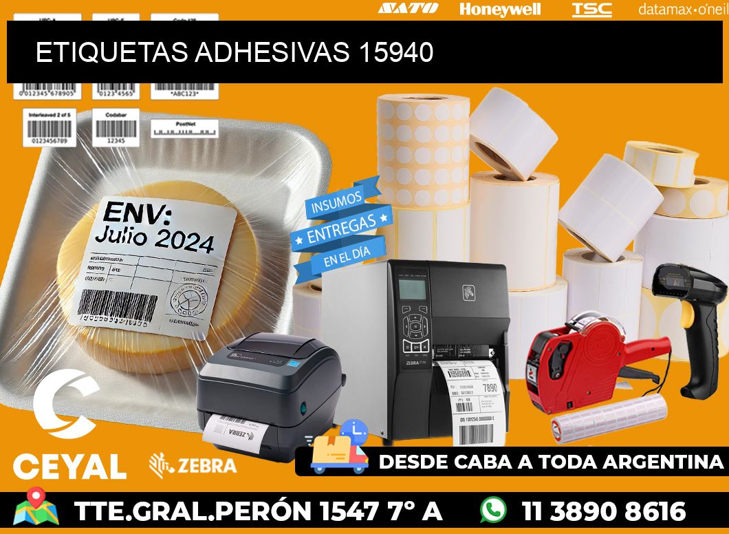 ETIQUETAS ADHESIVAS 15940
