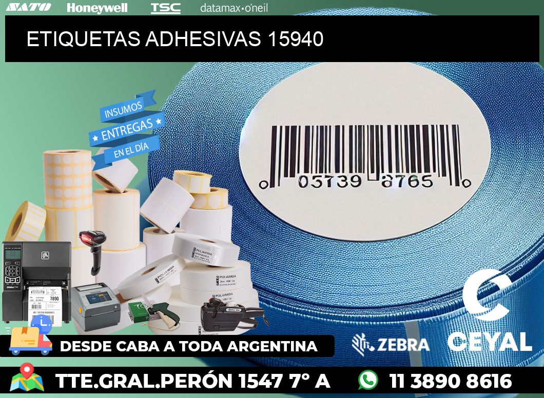 ETIQUETAS ADHESIVAS 15940