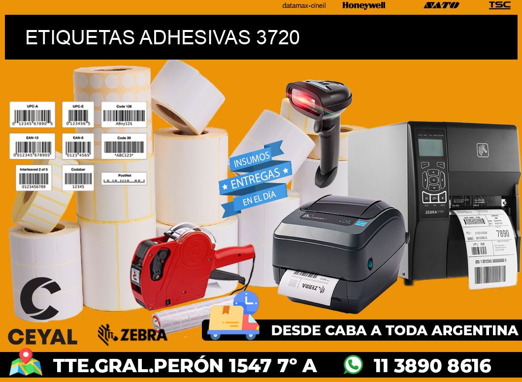 ETIQUETAS ADHESIVAS 3720