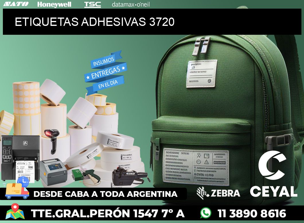 ETIQUETAS ADHESIVAS 3720